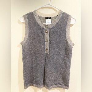 Authentic Chanel tank blouse shirt top Size 38
